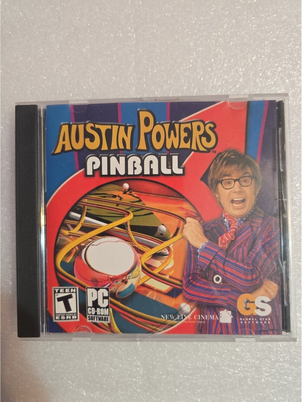 PC GAME Austin Powers Pinball CD-ROM Windows Retro Arcade Movie Game Mike Myers